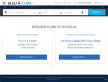 Tablet Screenshot of meliacuba.com